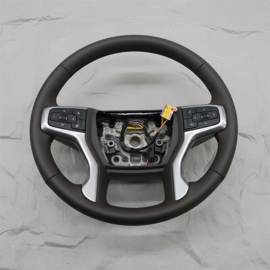 2021-2024 Suburban Tahoe OEM Heated Leather Wheel Dark Atmosphere