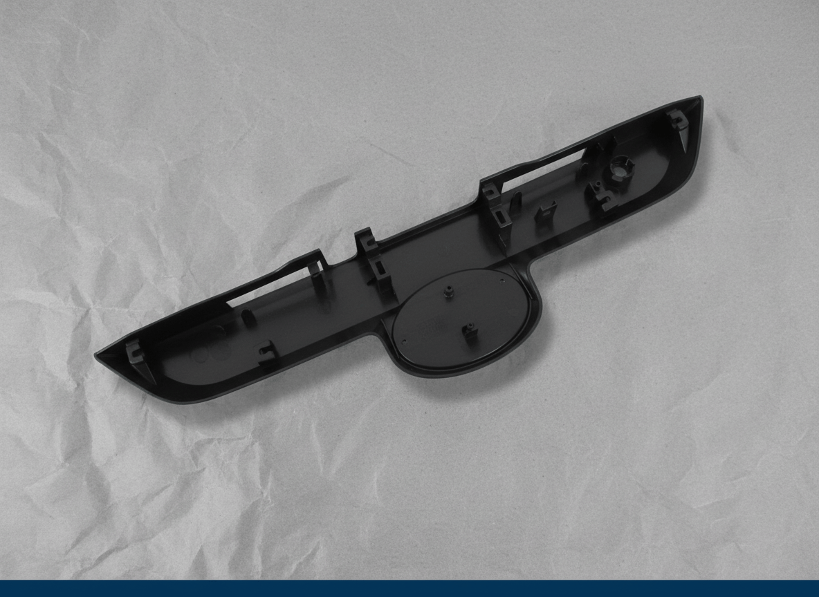 76811-35220 Toyota 4Runner Rear Liftgate Garnish Trim w/ Camera Hole Black W/o Smart W/o Painted