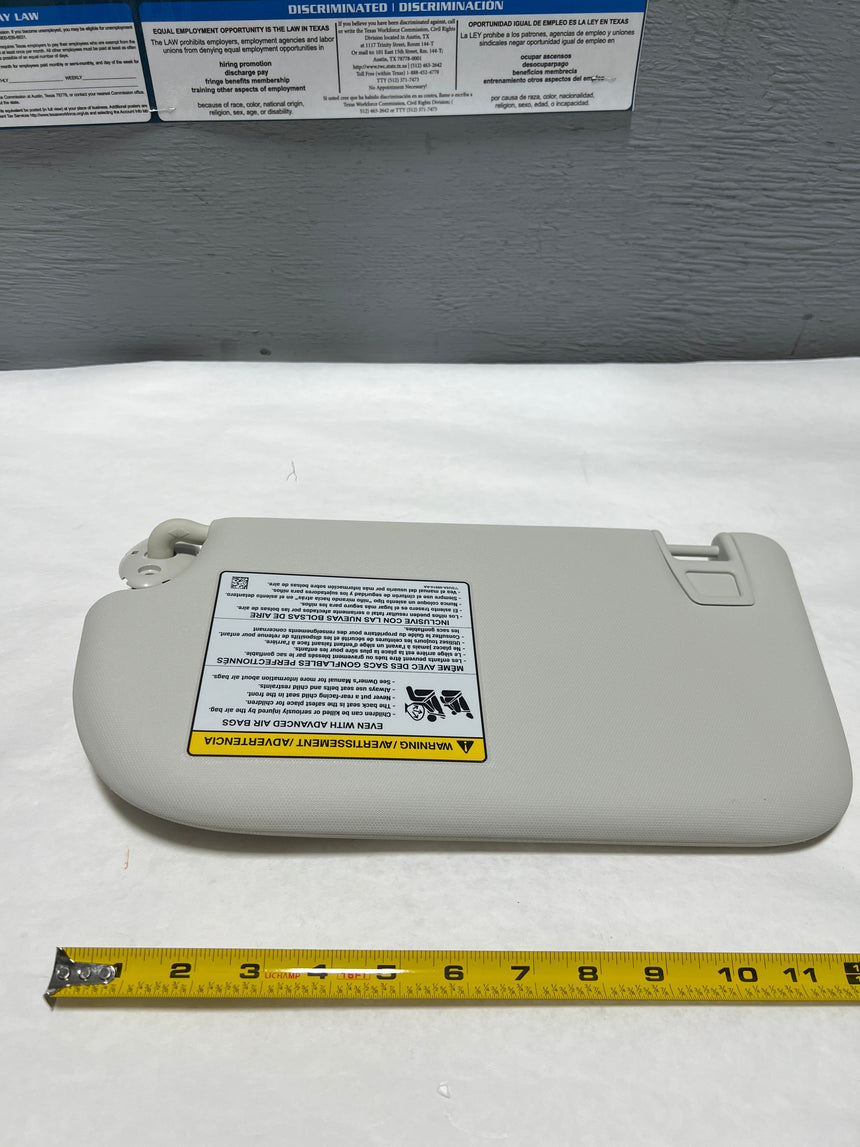 2013-2019 Ford Escape Passenger Side Sun Visor Without sunroof, with illumination