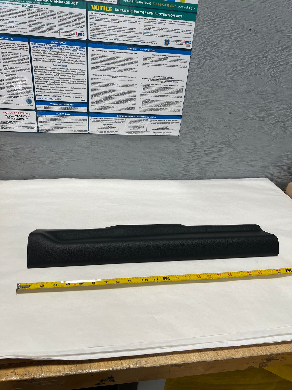 Genuine Ford driver door sill scuff plate for 2015-2023 Mustang Coupe