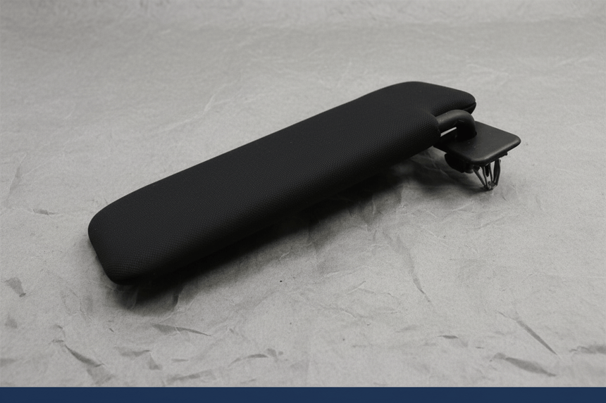 15-17 Ford F-150 Passenger Side Sun Visor Ebony Genuine OEM Non Lighted Black