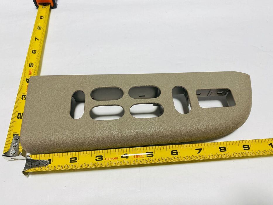 6L1Z-14525-BA-B28 2003-2006 Ford Expedition Front Driver Window Switch Trim Panel Tan