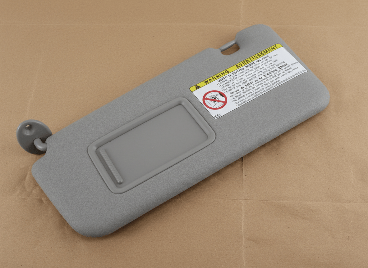 74320-42420-B0 2004-2005 Toyota RAV4 OEM Gray Driver Sunvisor No Sunroof Non Lighted