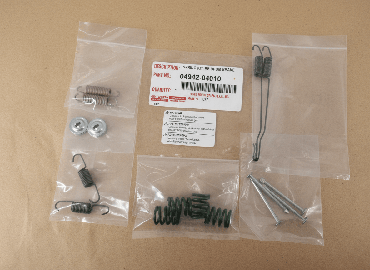 04942-04010 2005-2023 Toyota Tacoma OEM Drum Brake Shoe Spring Kit