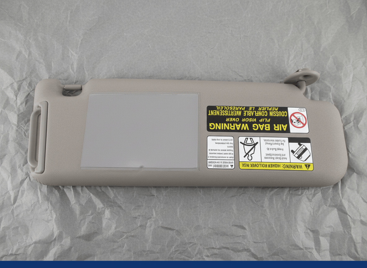 74320-3D050-E0 2006-2007 Toyota 4Runner Driver Side Sun Visor Beige/Fawn OEM