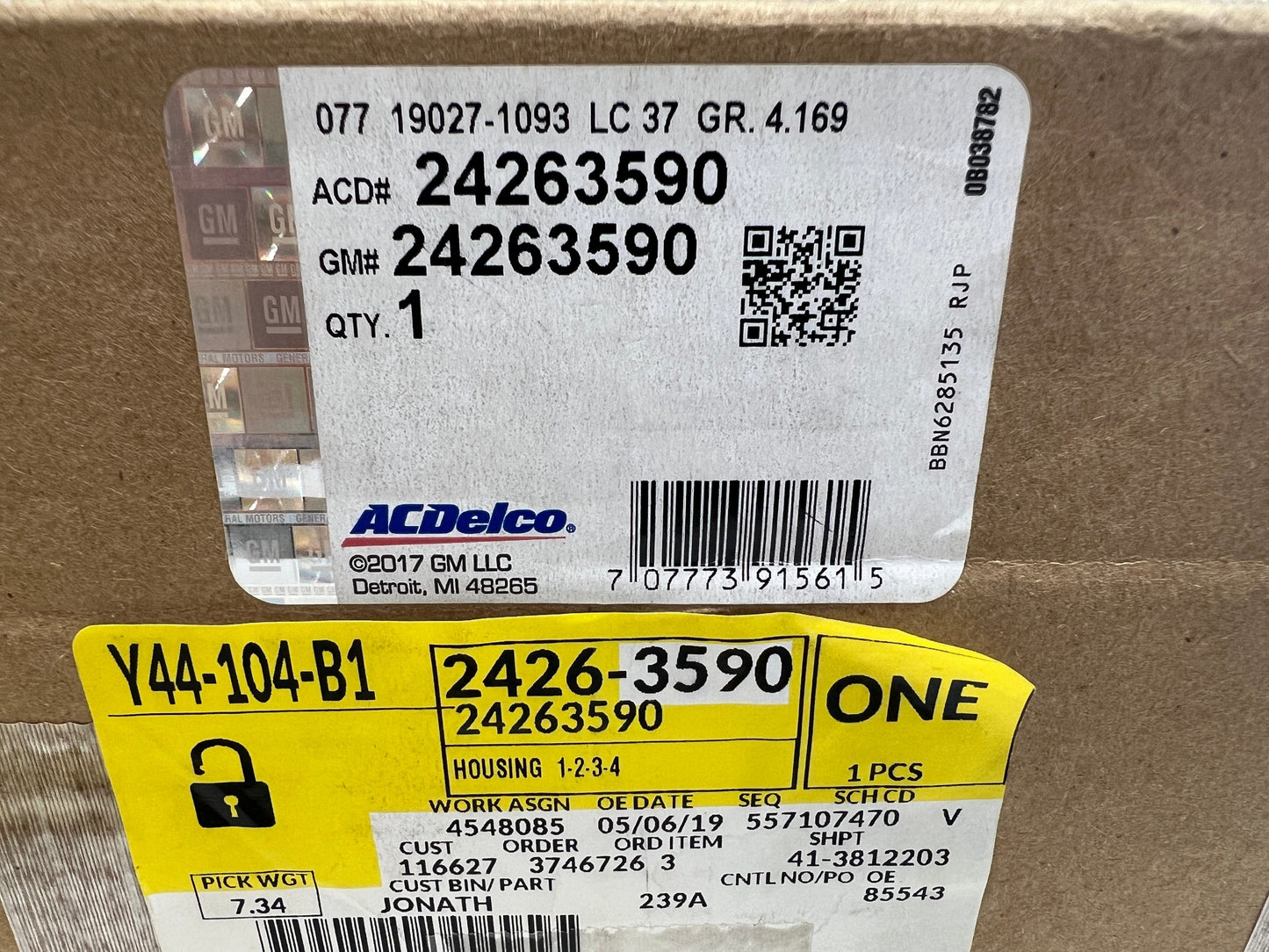 CL-0623-24298742-H16 2006+ GM 6L80 1-2-3-4 and 3-5 Reverse Clutch Housing  24298742 OEM New