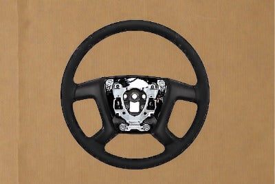 22947803 2007-2013 Silverado Sierra Black Vinyl Steering Wheel For Trucks W/O Cruise W/O Leather