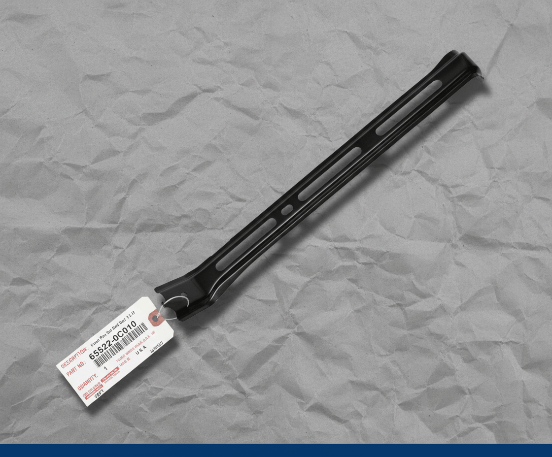 65522-0C010 2007-2021 Toyota Tundra Driver Side Rear Wheelhouse Brace Genuine OEM