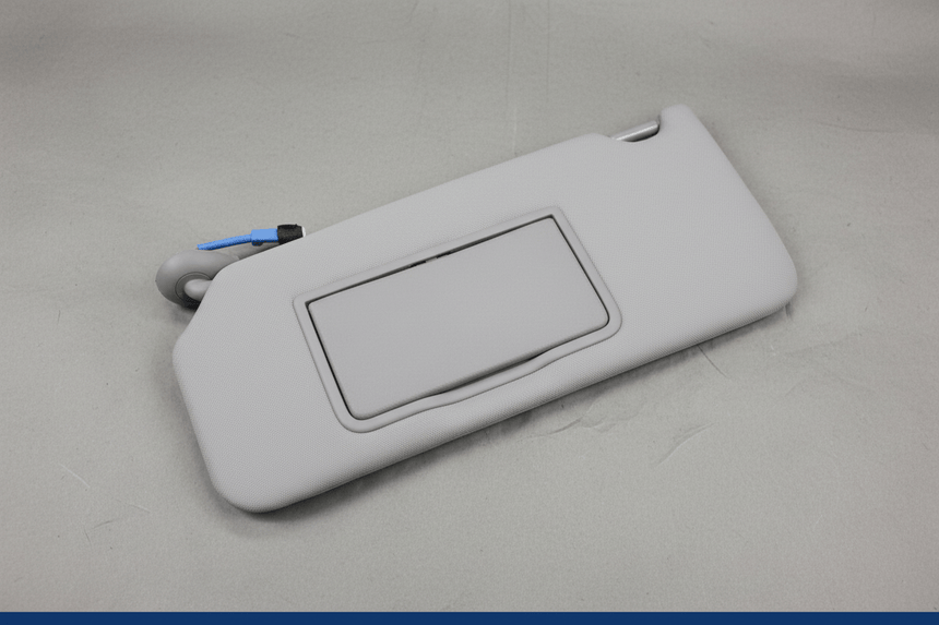 2008-2012 Honda Accord Driver Side Sun Visor Gray Without Sunroof OEM