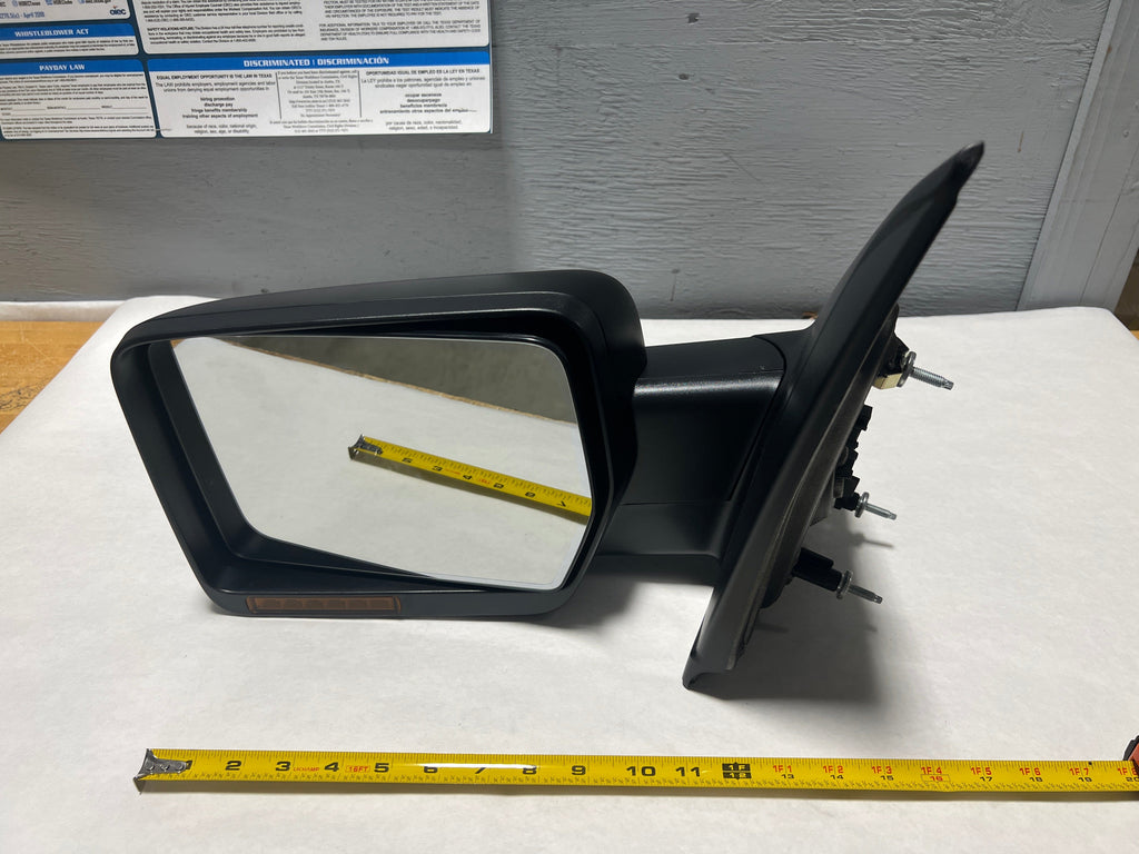 CL-0523-9L3Z-17683-DBPTM-D19 2009-2010 Ford F-150 Driver Side Rear View Mirror - Heated With Signal 9L3Z-17683-DBPTM