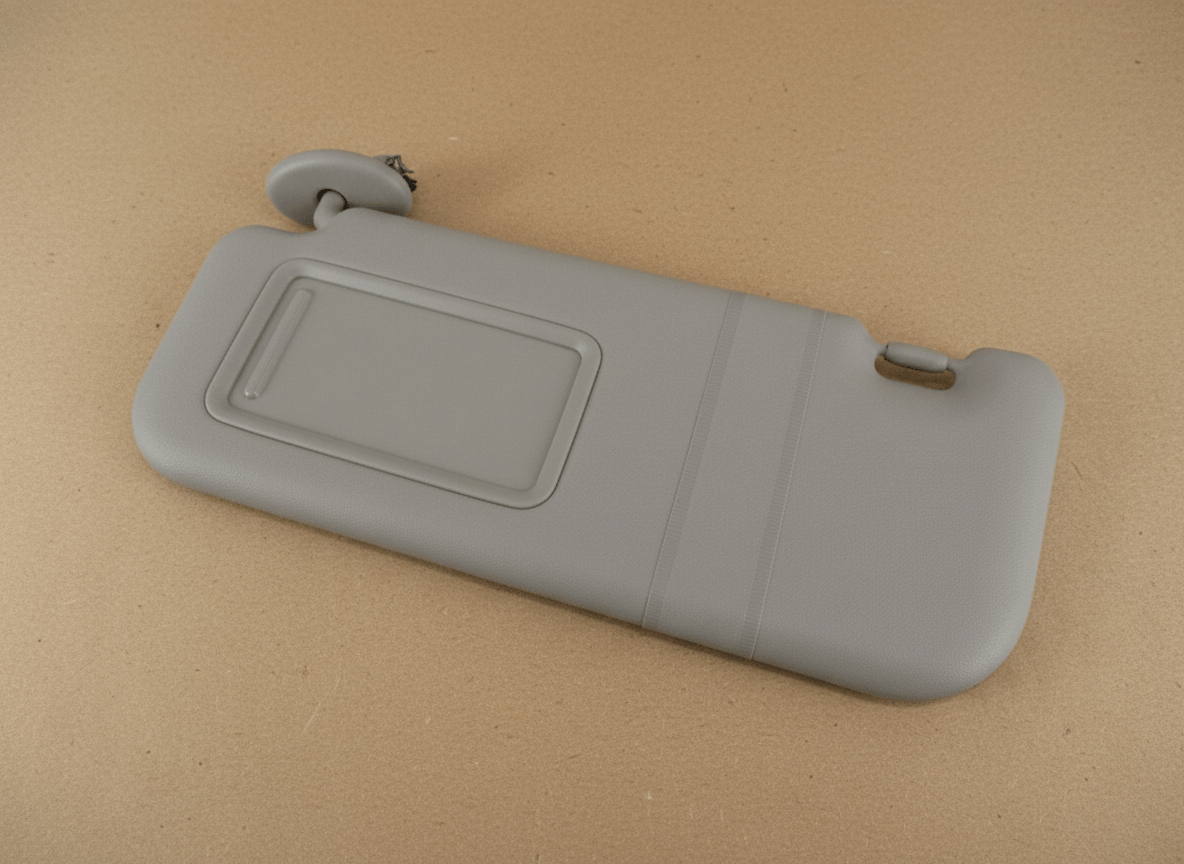 74320-12L50-E0 2009-2010 Toyota Corolla Driver Side Sun Visor Brown OEM W/O Sunroof