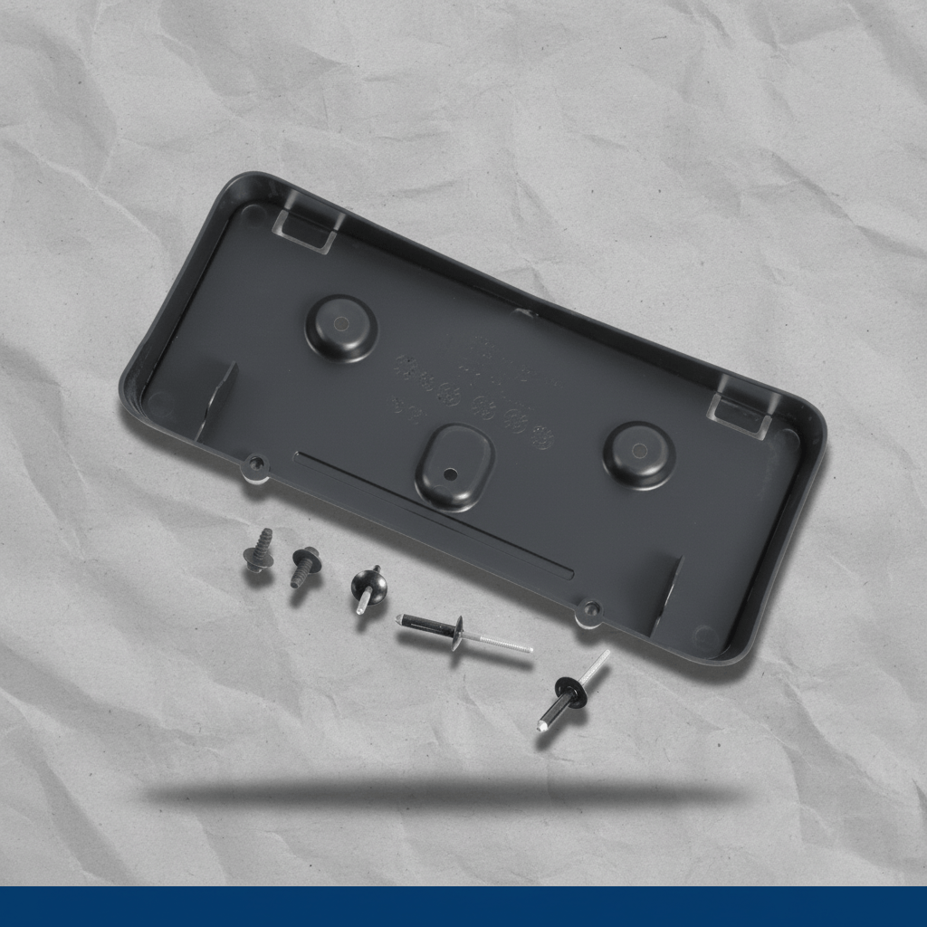 8A5Z17A385AA 2009-2012 Lincoln MKS Front License Plate Mounting Bracket Genuine OEM