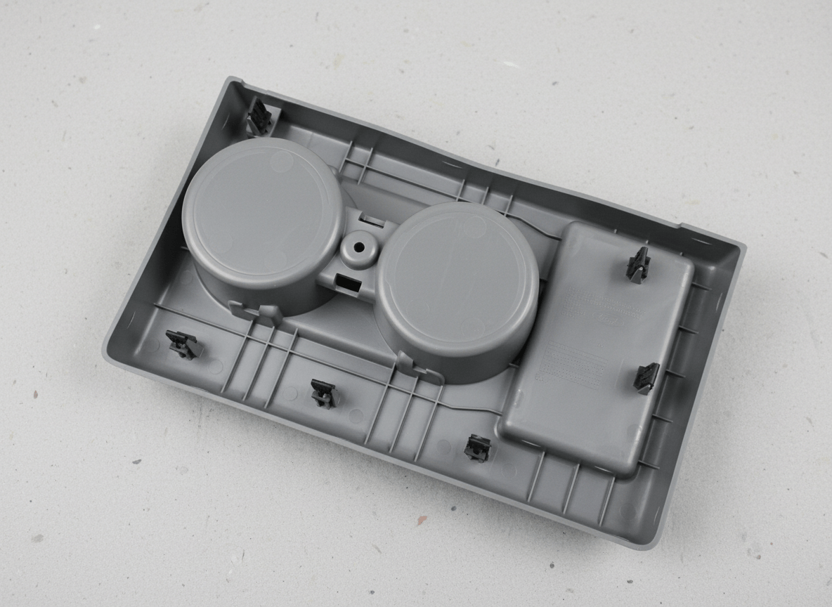 FL3Z-1813562-AE 2009-2014 Ford F-150 F-250 F-350 Super Duty Front Seat Cup Holder Earth Gray Genuine OEM