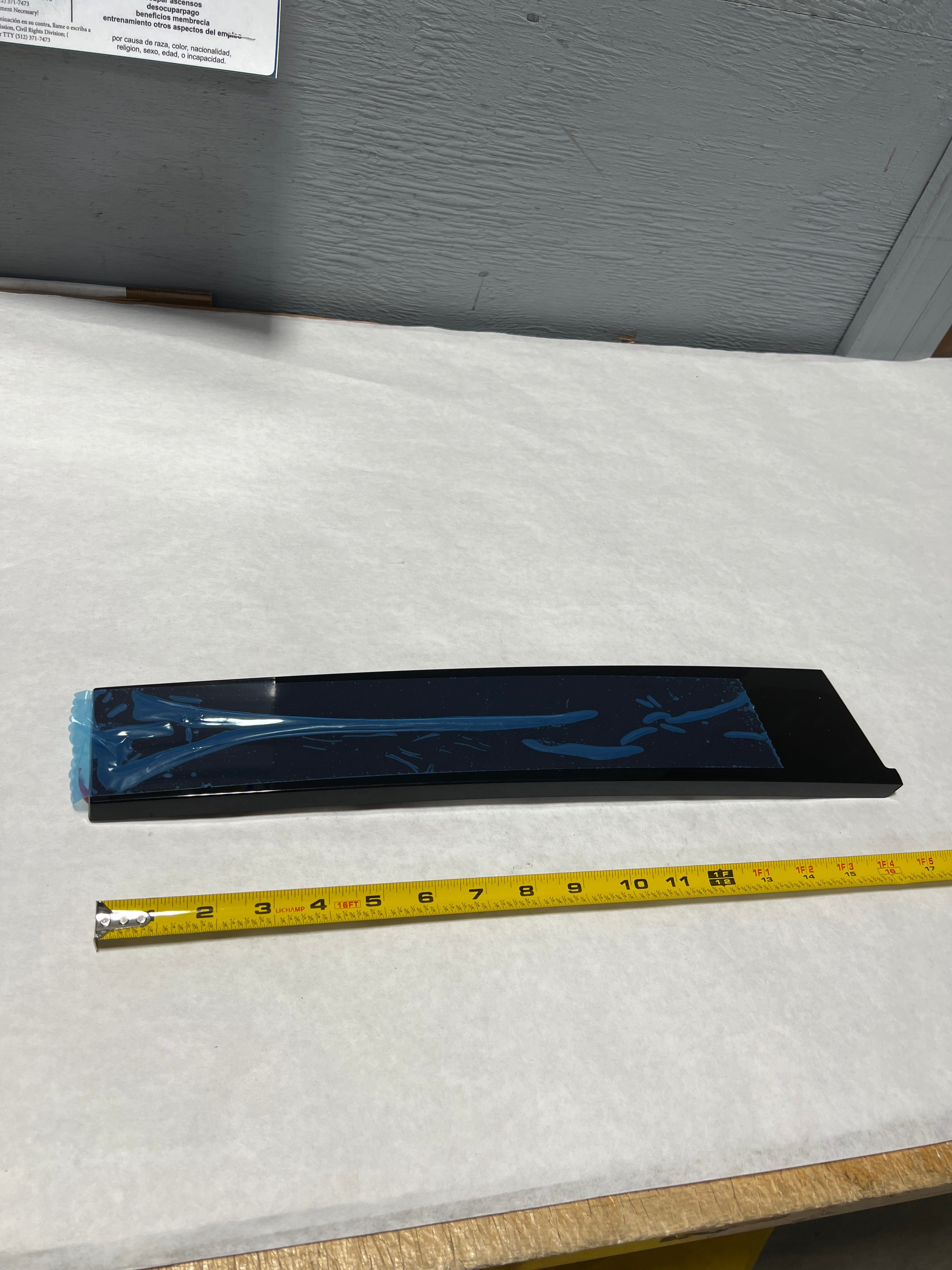 2009-2019 Ford Flex Driver Side Back Of The Back Door Pillar Black