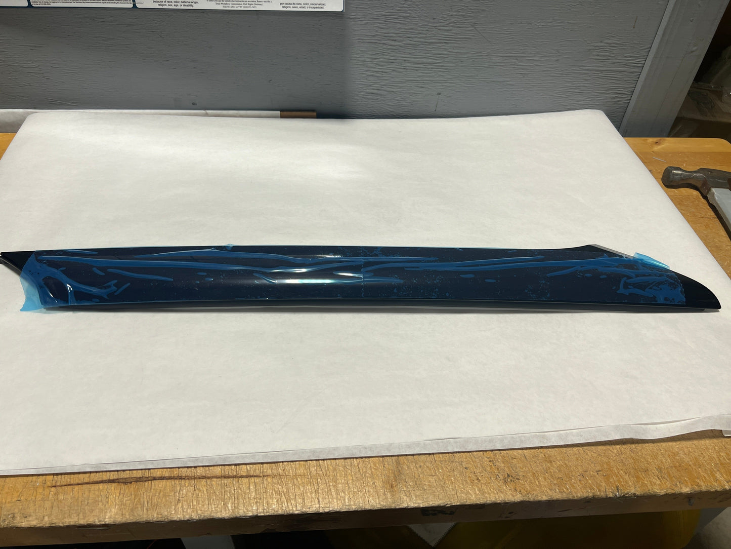 CL-0523-BA8Z-7403145-AA-E1 2009-2019 Ford Flex Driver Side Windshield Pillar Reveal Molding BA8Z-7403145-AA