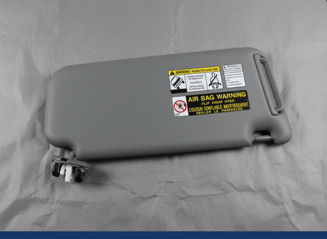 74320-42502-B2 2010-2012 Toyota RAV4 Driver Side Sun Visor Gray Genuine OEM