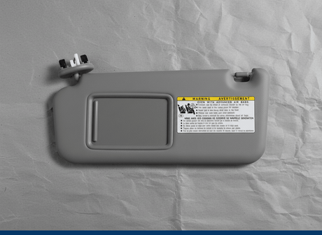 74320-42502-B2 2010-2012 Toyota RAV4 Driver Side Sun Visor Gray Genuine OEM