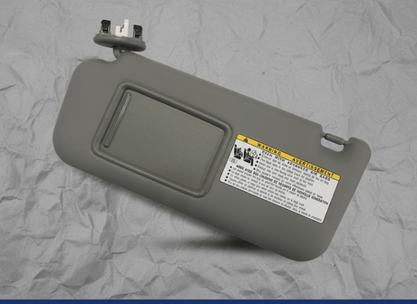 74320-42502-B2 2010-2012 Toyota RAV4 Driver Side Sun Visor Gray Genuine OEM