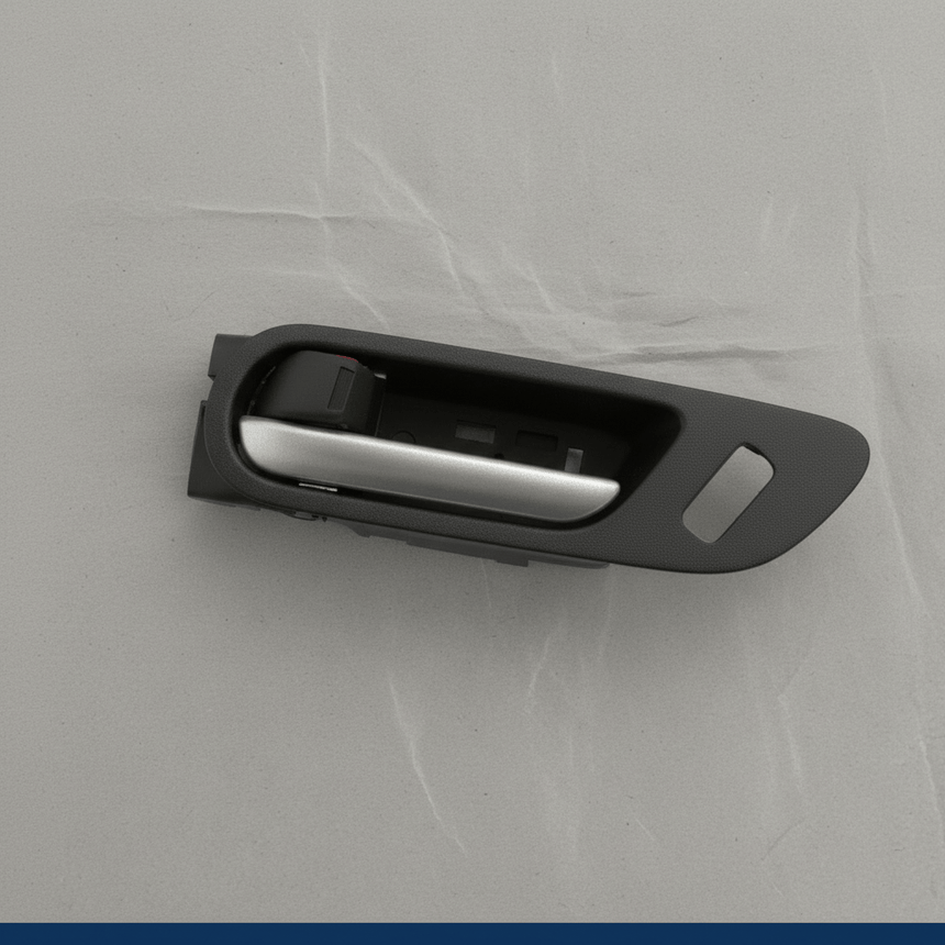 2010-2013 Mazda 3 Driver Side Interior Door Handle Silver Pwr Locks OEM