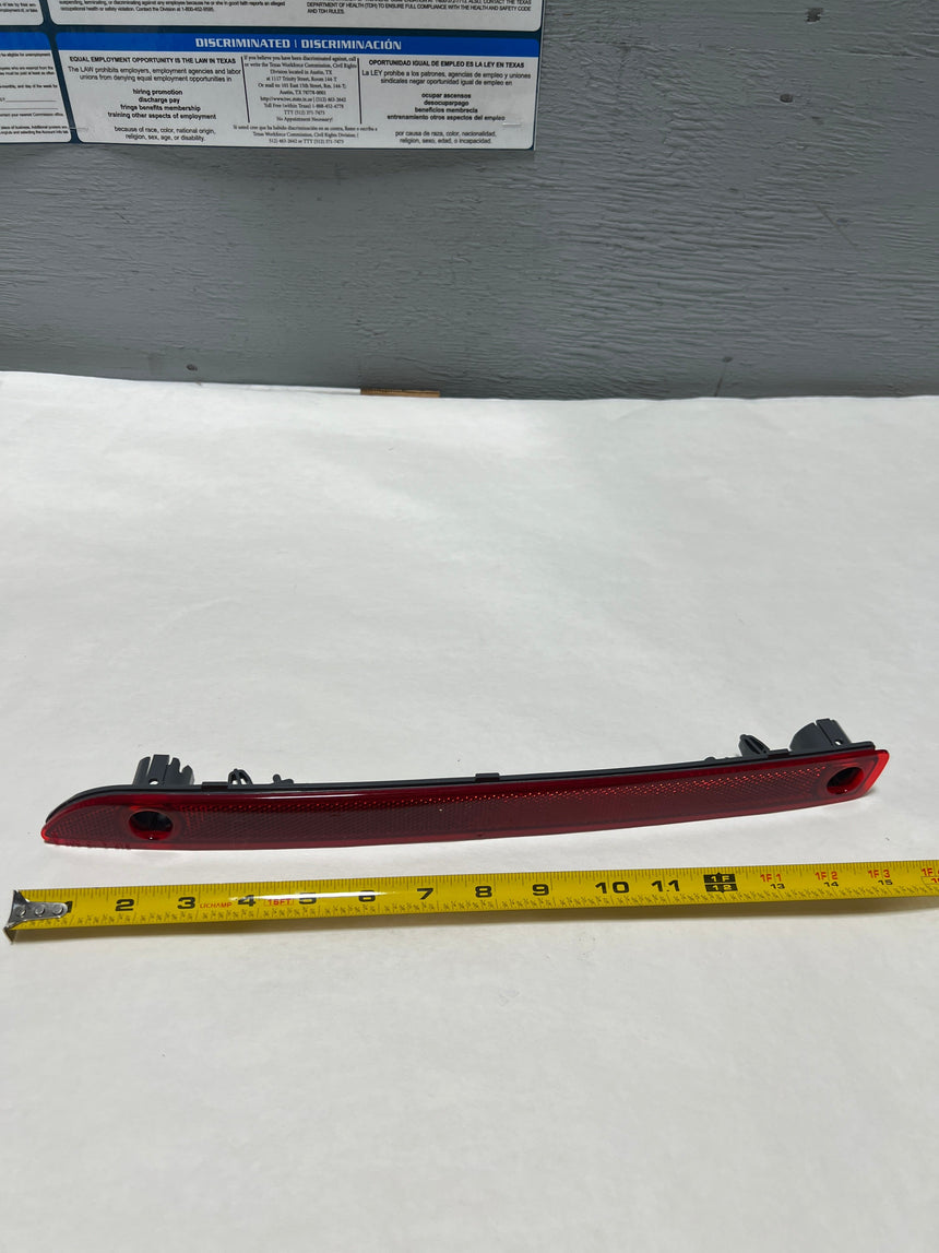 2010-2019 Lincoln MKT Passenger Side Rear Bumper Red Reflector With Park Sensor Holes