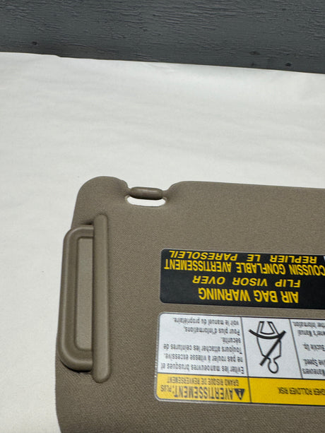 74320-35A91-E1 2010-2024 Toyota 4Runner Driver Side Sun Visor Sand Beige Color OEM Genuine
