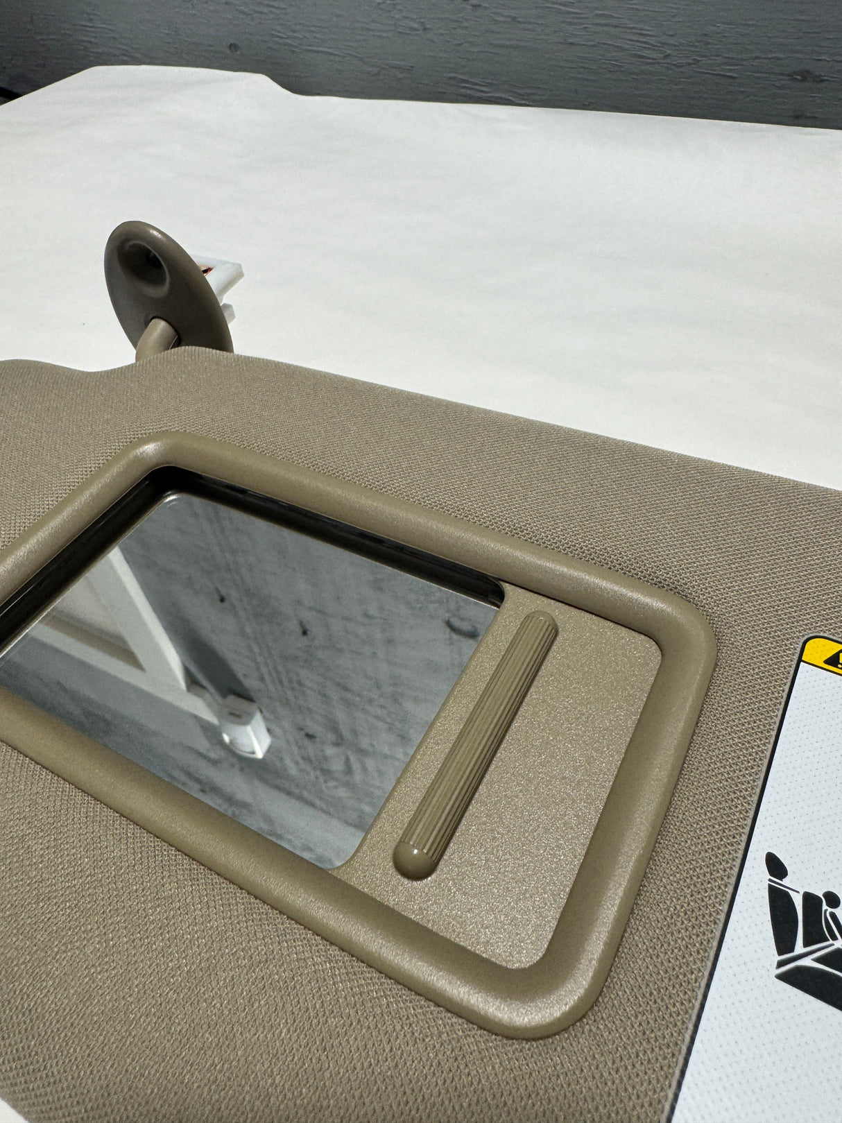 74320-35A91-E1 2010-2024 Toyota 4Runner Driver Side Sun Visor Sand Beige Color OEM Genuine