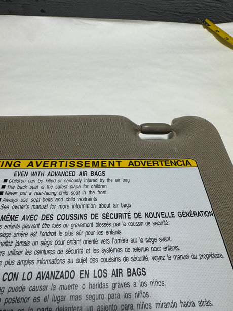 74320-35A91-E1 2010-2024 Toyota 4Runner Driver Side Sun Visor Sand Beige Color OEM Genuine