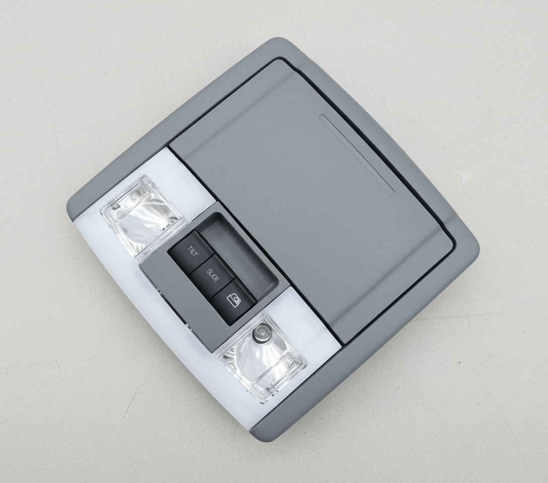 BL3Z-18519A70-DB 2011-2014 Ford F-150 Overhead Console Steel Gray With Storage Power Rear Window Genuine OEM