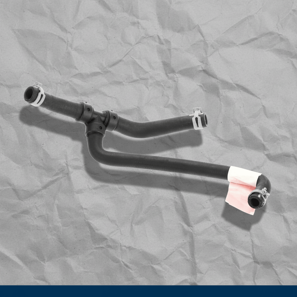 BR3Z-8K289-A 2011-2014 Ford Mustang Overflow Hose Attaches to Heater Core Genuine OEM