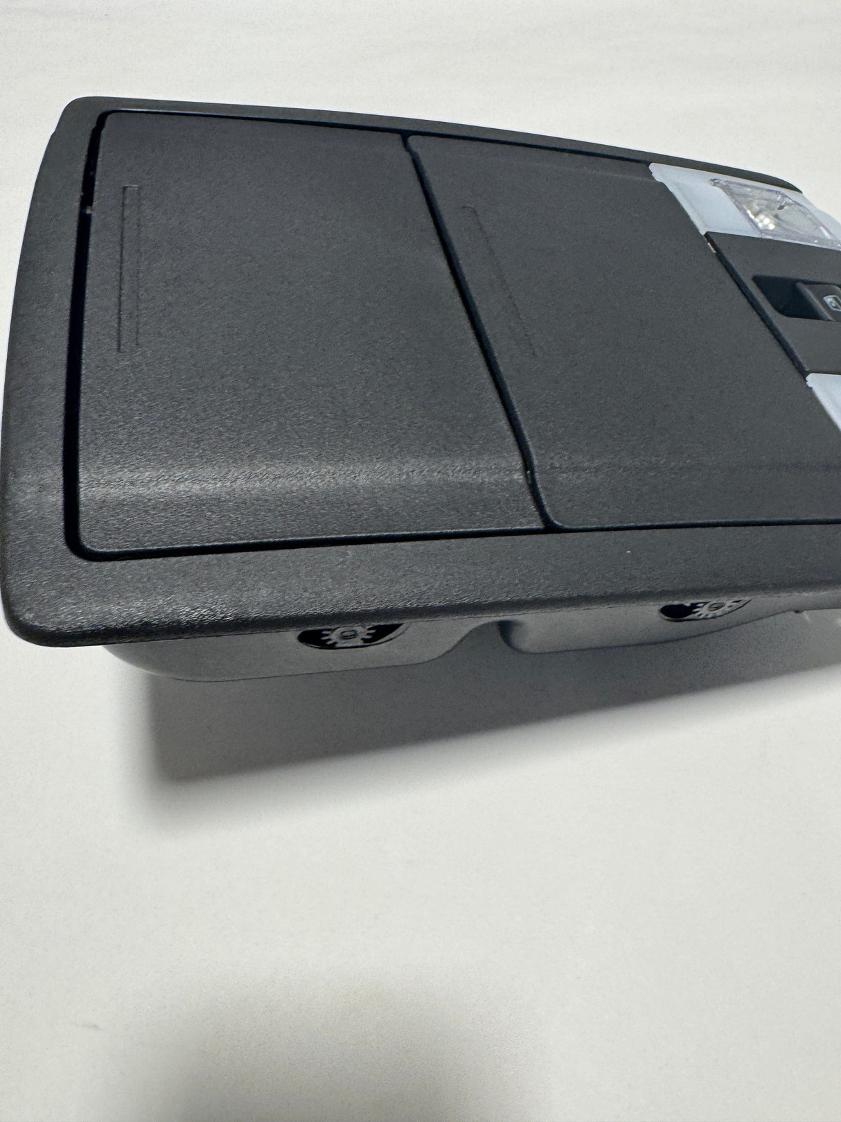 BC3Z-26519A70-CB-F9 2011-2016 Ford F-250 F-350 Crew Cab  Roof Console W/o Sunroof With Sliding Rear Window Black OEM