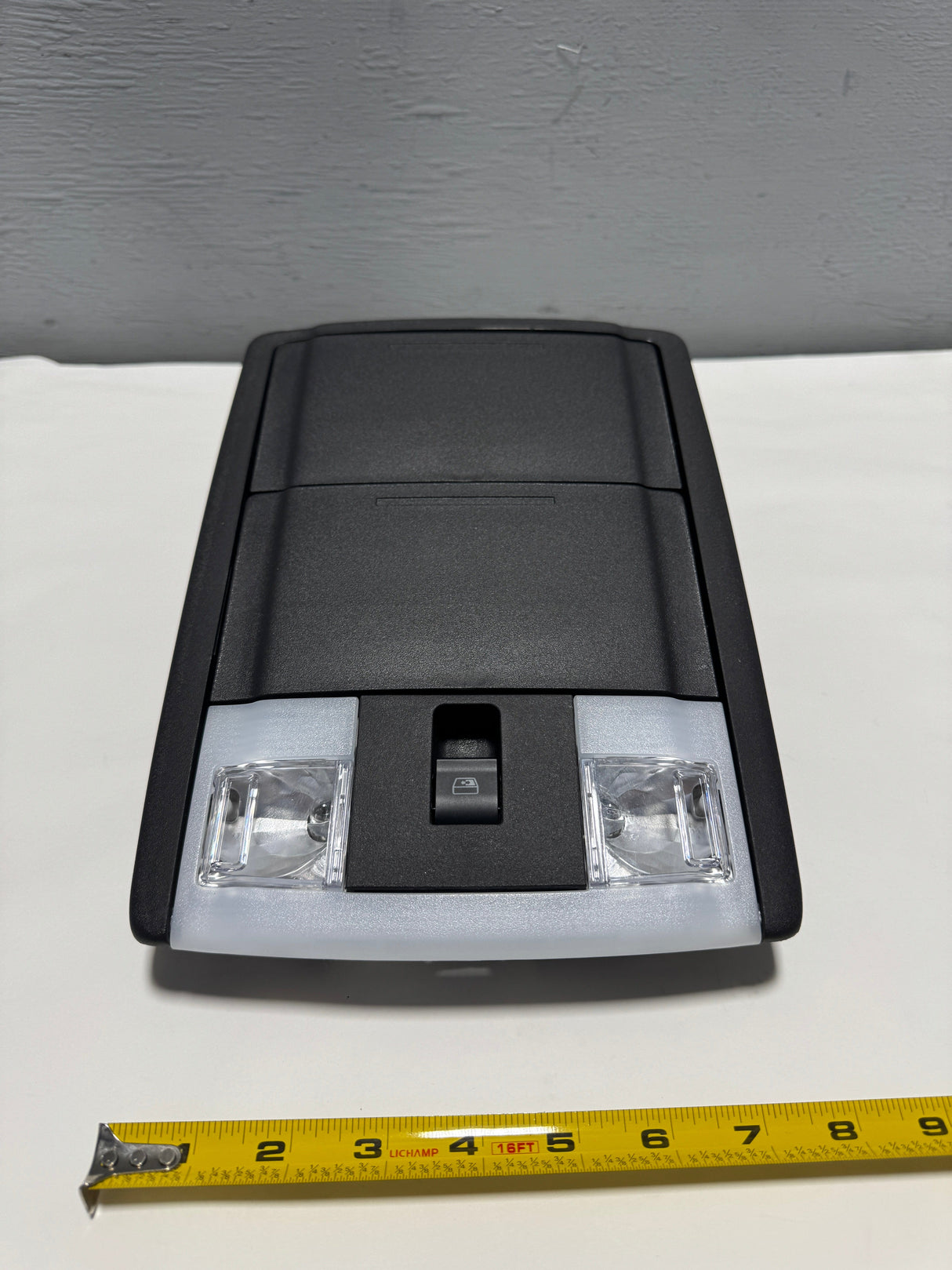 BC3Z-26519A70-CB-F9 2011-2016 Ford F-250 F-350 Crew Cab  Roof Console W/o Sunroof With Sliding Rear Window Black OEM