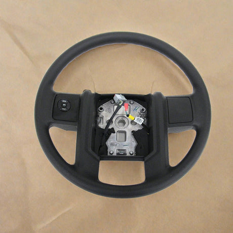 BC3Z-3600-AC 2011-2016 Ford F-250 F350 Black Vinyl Basic Steering Wheel No Cruise