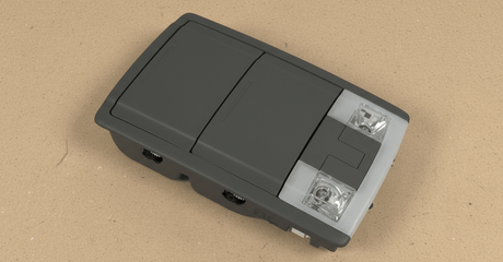 BC3Z-26519A70-BB 2011-2016 Super Duty OEM Overhead Console Steel Gray