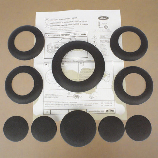 BC3Z-99000A25-A 2011-2024 Ford F-250 F-350 5th Wheel Hitch Puck Cover Plug Trim Ring Kit OEM