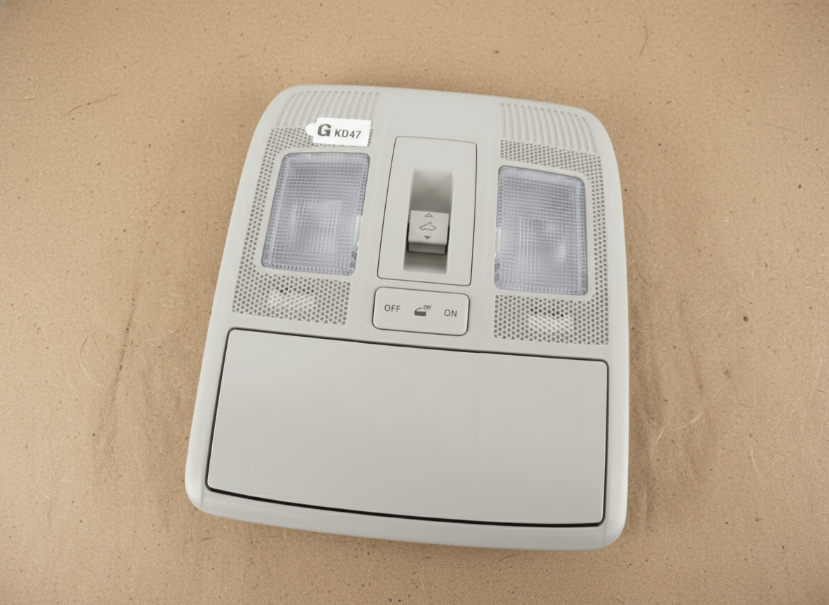 KD47-69-970D-75 2013-2025 Mazda 3/6/CX-3/CX-5/CX-9 OEM Overhead Console Beige W/ Sunroof