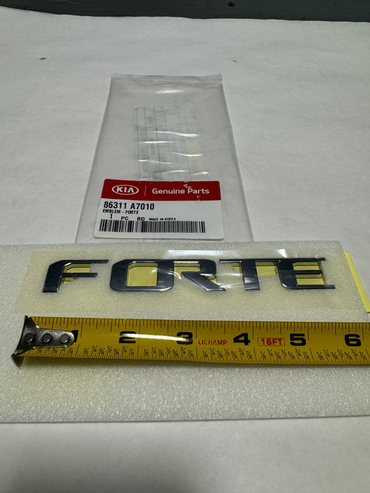 CL-0924-EMBLEM-86311-A7010-D27 2014-2018 Kia Forte Chrome Trunk Emblem Nameplate OEM