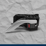 BHN9-59-330B 2014-2018 Mazda 3 Driver Side Silver Door Handle Inside Genuine OEM