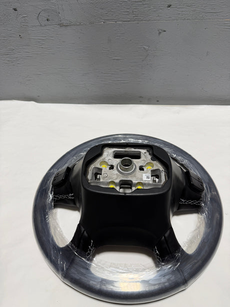 84483768 2014-2018 Silverado 1500 Black Heated Leather Steering Wheel Without Crash Alert