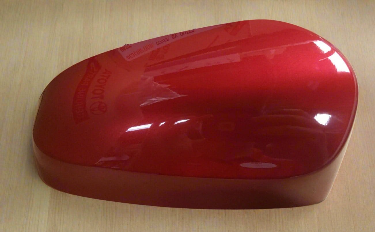 87915-02410-D0 2014-2019 Toyota Corolla Passenger Side Mirror Cover - Red without Turn Signal Cutout