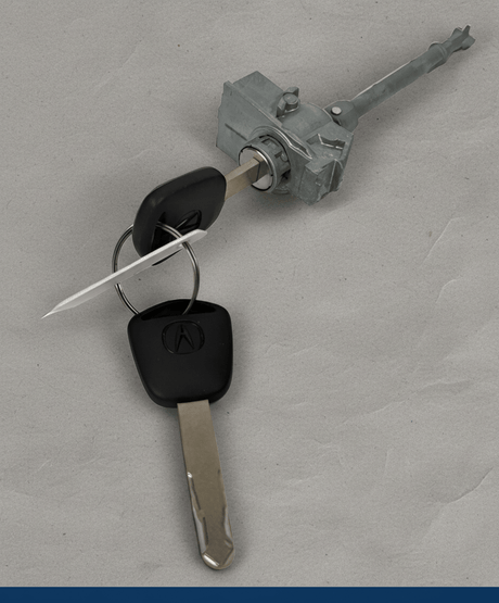 RC50-72185-TZ5-A01-B8 2014-2020 Acura MDX Driver Door Lock Cylinder With 2 New Keys OEM