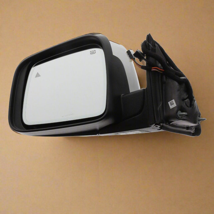 5SG23GW7AF 2014-2022 Jeep Grand Cherokee Driver Side Mirror Power Fold/ BSM/Heat Painted Bright White Code GUQ