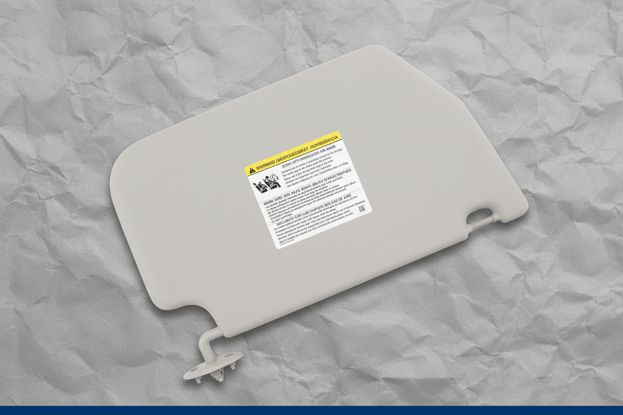 DT1Z-6104105-NA 2014-2023 Ford Transit Connect Driver Side Sun Visor Non-Lighted OEM