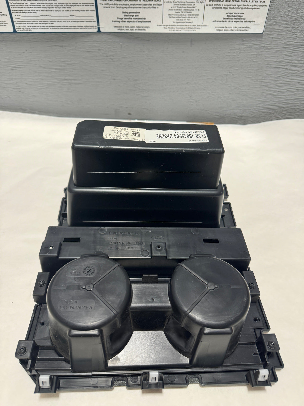 FL3Z-1504567-DA 2015-2016 Ford F-150 Center Console Panel Cup Holder OEM