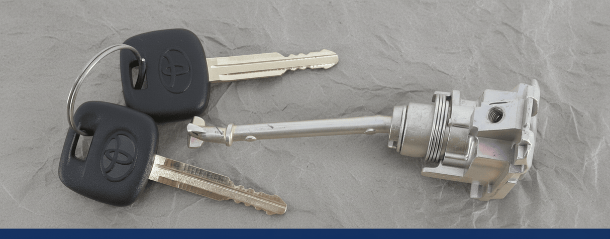 69052-06130 2015-2017 Toyota Camry Driver Door Lock & Key Set OEM W/O Smart Key