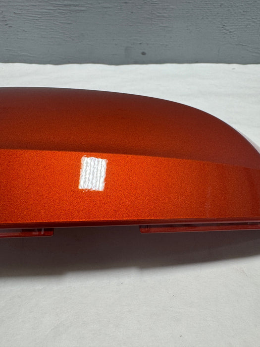 87915-0R100-E0-G13 2015-2017 Toyota Rav4 XLE SE, TLD Canada Built Pass Side Mirror Cover 4R8 Orange OEM For Turn Signal Mirror Only