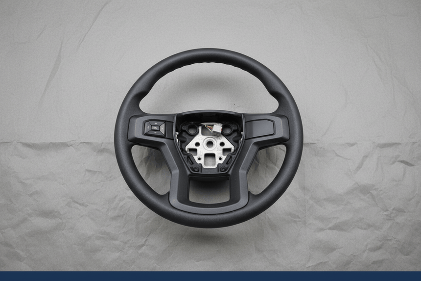 2015-2018 Ford F-150 Steering Wheel Black Vinyl OEM