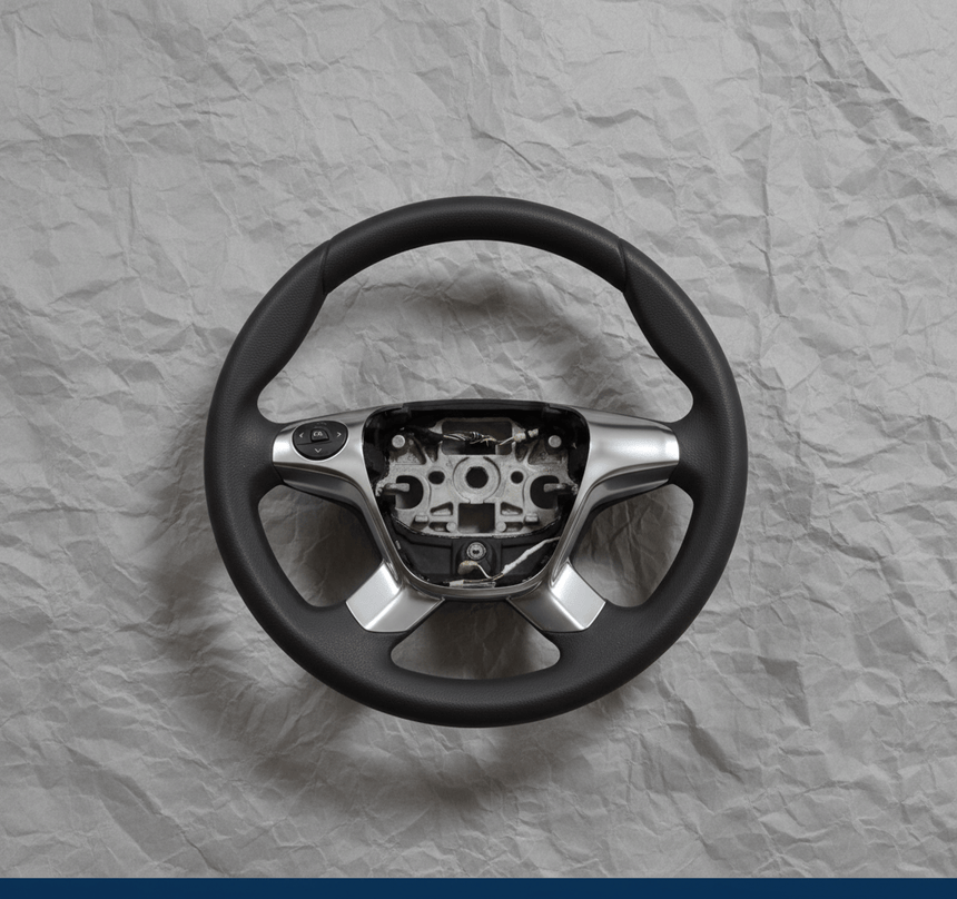 2015-2019 Ford Transit 150 250 350 Black Steering Wheel Genuine OEM
