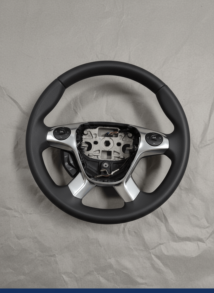 2015-2019 Ford Transit 150 250 350 Black Steering Wheel Genuine OEM