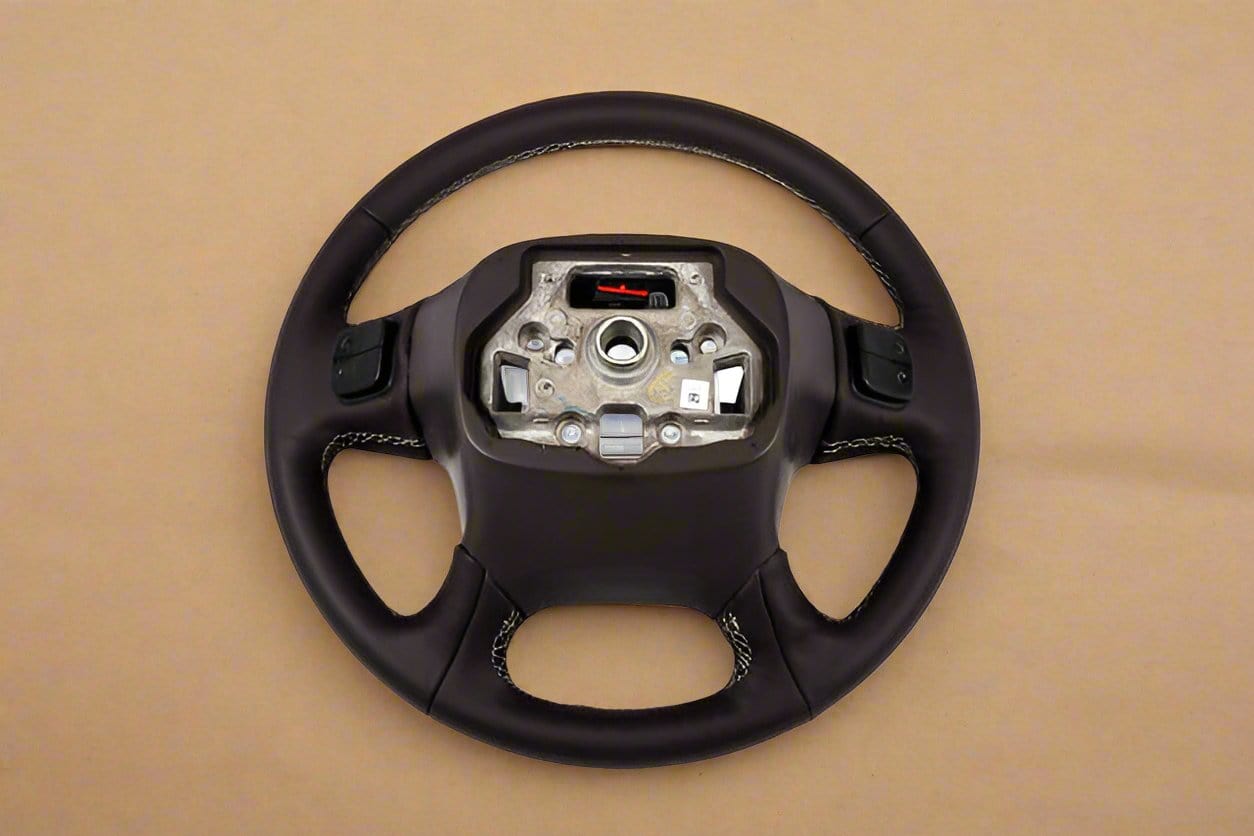 84483801 2015-2019 Silverado Sierra 2500 3500 Cocoa Leather Steering Wheel Heated For Crash Alert Equipped