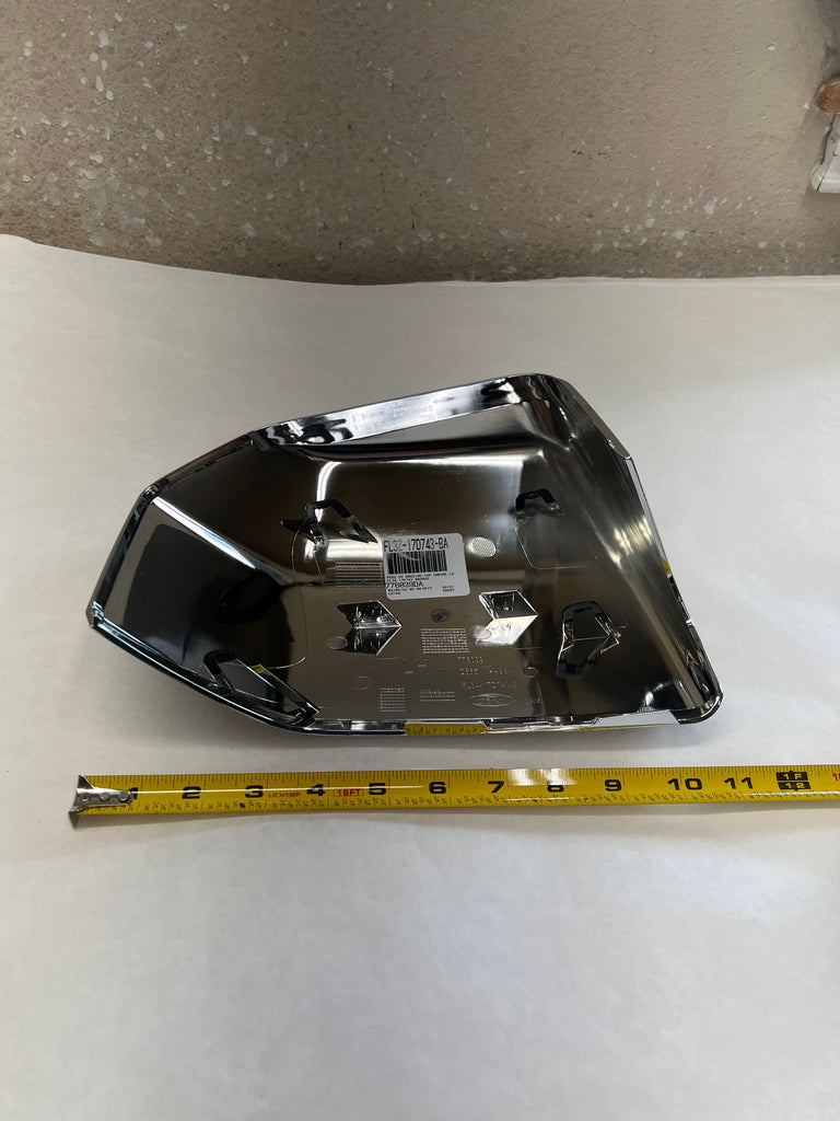 CL-0923-FL3Z-17D743-BA-H12 2015-2020 Ford F-150 Driver Side Pwr Fold Fold Mirror Upper Chrome Back Cover OEM